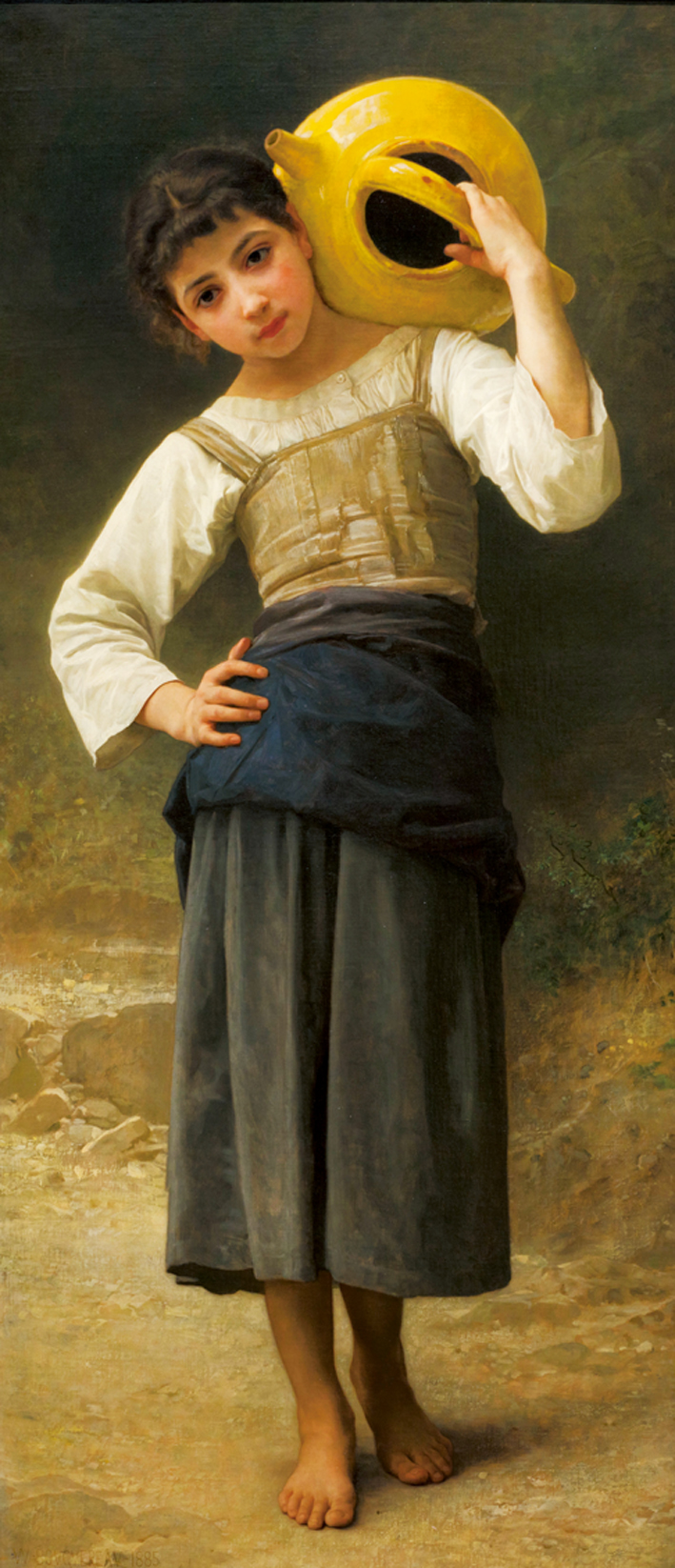  阿道夫·布格罗 Adolphe Bouguereau —— 去泉边的少女